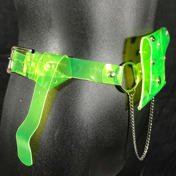 Mini Transparent Chain Belt Fanny Waist Coin Bag - Picture 3 of 8